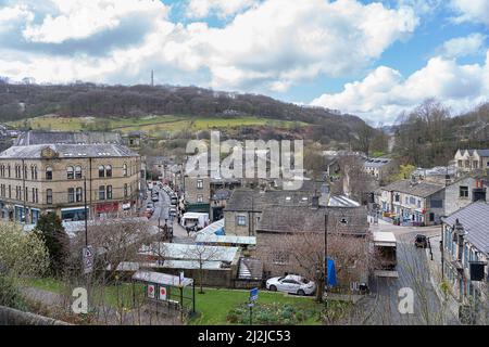 Ponte di Hebden a Calderdale Foto Stock