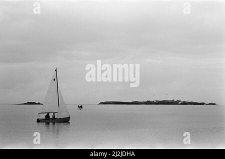 Regatta, West Kirby, Wirral Peninsula, Merseyside, 29th agosto 1988. Foto Stock