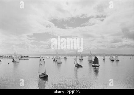 Regatta, West Kirby, Wirral Peninsula, Merseyside, 29th agosto 1988. Foto Stock