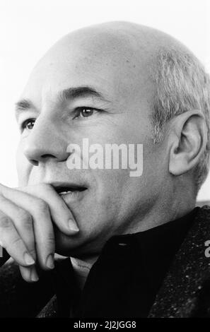 Patrick Stewart, attore, che sta giocando il ruolo del capitano Jean Luc Picard in Star Trek la prossima generazione, nella foto del 20th aprile 1988. Foto Stock