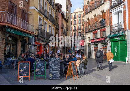 Ristorante Cafestic in Calle de Lateros a Madrid, Spagna. Foto Stock