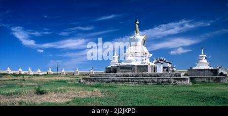 Mongolia. Il Monastero di Erdene Zuu è il più antico monastero buddista sopravvissuto in Mongolia Foto Stock
