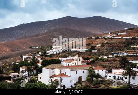 Chiesa locale e centro storico, Betancuria, provincia di Las Palmas, Fuerteventura, Isole Canarie, Spagna Foto Stock