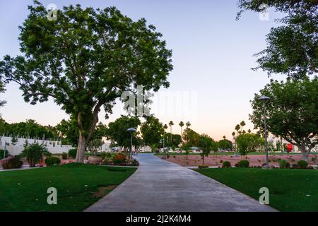 Scottsdale Civic Center nel centro di Scottsdale, Arizona, Stati Uniti Foto Stock