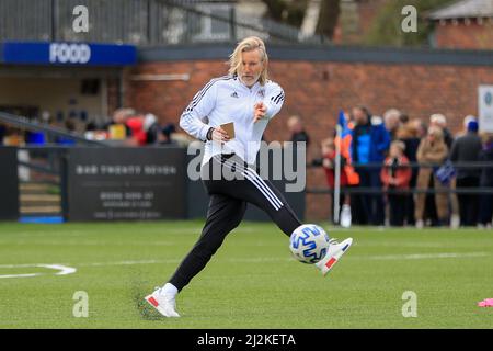 Macclesfield, Regno Unito. 02nd Apr 2022. Robbie Savage Direttore del Football al Macclesfield FC di Macclesfield, Regno Unito, il 4/2/2022. (Foto di Conor Molloy/News Images/Sipa USA) Credit: Sipa USA/Alamy Live News Foto Stock