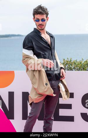 Cannes, Francia, 2 aprile 2022, Levin Leib Lev partecipa alla Fotocall 'la lezione' durante il Festival delle Canneseries 5th a Cannes, Francia Foto Stock