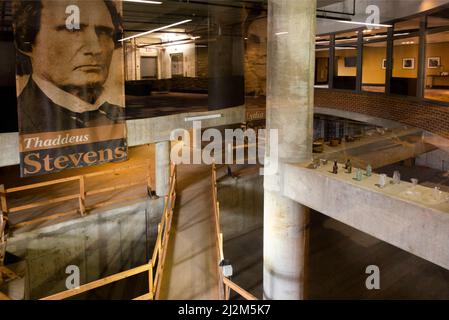 Thaddeus Stevens e Lydia Hamilton Smith, sito storico di Lancaster, Pennsylvania Foto Stock