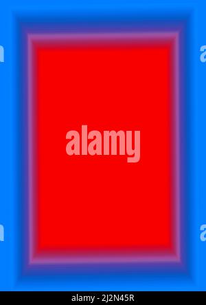 Cornice verticale di blu sfumato con spazio per la copia di Candy Apple Red Foto Stock