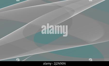Sfondo astratto 8K teal, turchese nero, bianco, grigio raggio, spirale, laser, nebbia, gradiente Foto Stock