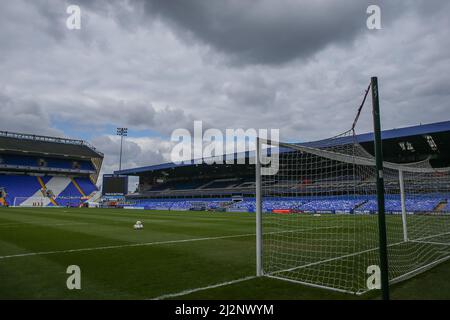 Birmingham, Regno Unito. 03rd Apr 2022. General view Inside St Andrews home of Birmingham City in Birmingham, Regno Unito on 4/3/2022. (Foto di Gareth Evans/News Images/Sipa USA) Credit: Sipa USA/Alamy Live News Foto Stock