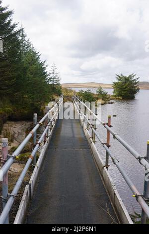 Pesca alla trota di Loch Glow Scozia Foto Stock