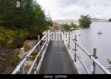 Pesca alla trota di Loch Glow Scozia Foto Stock