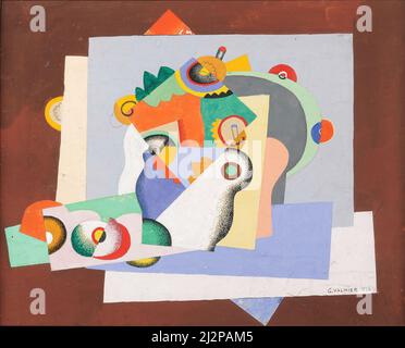 Pittura di Georges Valmier (1885-1937) Nature morte (1926) Still Life Foto Stock