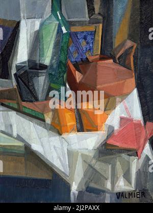 Pittura di Georges Valmier (1885-1937) Nature morte No. 3 (1911). Foto Stock