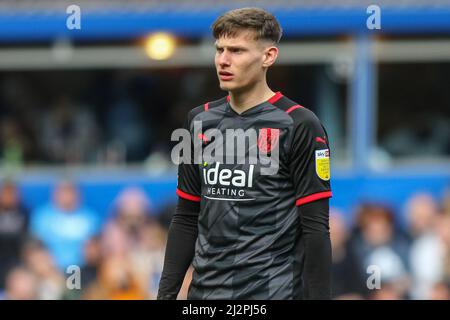 Birmingham, Regno Unito. 03rd Apr 2022. Taylor Gardner-Hickman #29 di West Bromwich Albion durante la partita a Birmingham, Regno Unito il 4/3/2022. (Foto di Gareth Evans/News Images/Sipa USA) Credit: Sipa USA/Alamy Live News Foto Stock