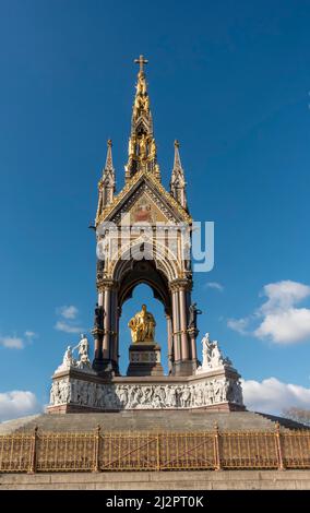 Canopy of Albert Memorial, Kensington Gardens, Londra, Regno Unito Foto Stock