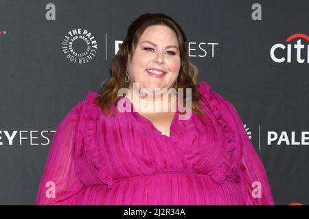 Los Angeles, Stati Uniti. 02nd Apr 2022. Chrissy Metz al PaleyFEST - This is US al Dolby Theatre il 2 aprile 2022 a Los Angeles, CA (Photo by Katrina Jordan/Sipa USA) Credit: Sipa USA/Alamy Live News Foto Stock