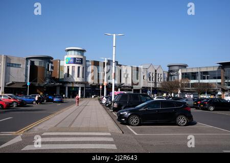 complesso del centro commerciale westwood cross, kent orientale, uk, marzo 2022 Foto Stock