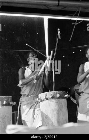 Artisti che si esibiscono al festival WOMAD di Rivermead a Reading, Berkshire, 18th luglio 1992. Foto Stock