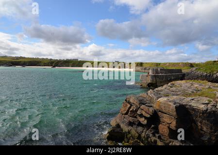 Porto di Ness, Isola di Lewis, Ebridi esterne, Scozia Foto Stock