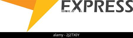 Modello vettoriale di ilustration del logo Express Illustrazione Vettoriale