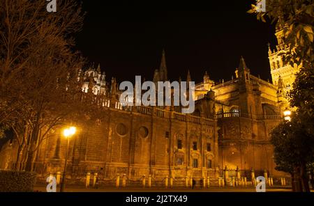 Le meraviglie della Cattedrale di Siviglia, una delle più grandi cattedrali gotiche del mondo Foto Stock