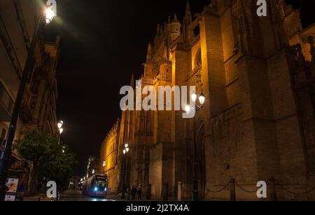 Le meraviglie della Cattedrale di Siviglia, una delle più grandi cattedrali gotiche del mondo Foto Stock