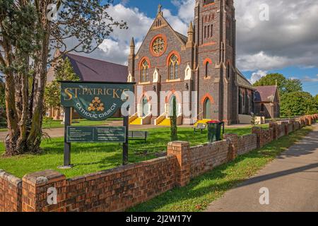 Chiesa cattolica di San Patrizio, Glen Innes. La pietra di fondazione per il primo edificio della Chiesa Cattolica a Glen Innes fu posata nel 1864 da Dean Lynch Foto Stock