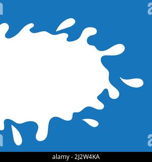 Modello vettore di sfondo di Milk Splash Illustrazione Vettoriale