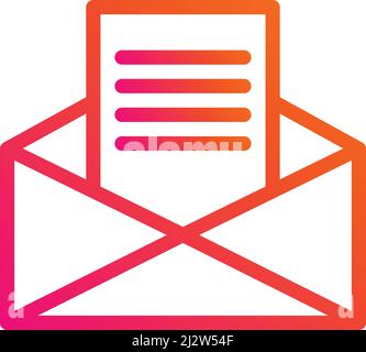 Illustrazione della progettazione di icone vettoriali per e-mail Illustrazione Vettoriale