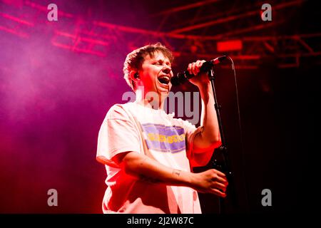 Milano, Italia. 03rd Apr 2022. British alternative rock band Nothing But Thieves in concerto a Fabrique a Milano, Italia, il 3 2022 aprile Credit: Independent Photo Agency/Alamy Live News Foto Stock