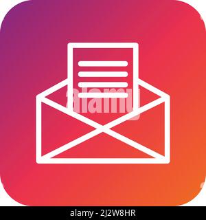 Illustrazione della progettazione di icone vettoriali per e-mail Illustrazione Vettoriale