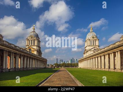 L'Old Royal Naval College Greenwich, Londra. Foto Stock