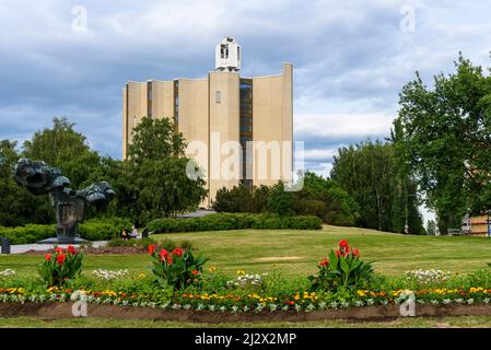 Chiesa di Kaleva, Tampere, Finlandia Foto Stock