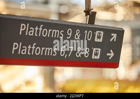 Crewe, Cheshire. Stazione ferroviaria di Crewe Foto Stock