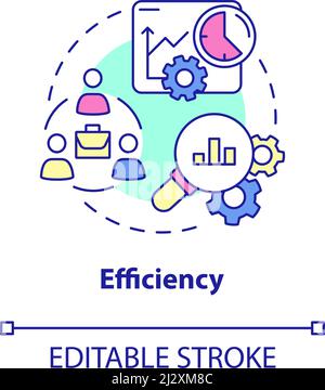 Icona concetto di efficienza Illustrazione Vettoriale