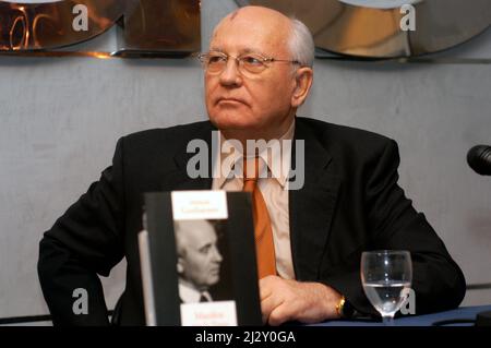 Mihail Gorbaciov, uomo politico russo. Foto Stock