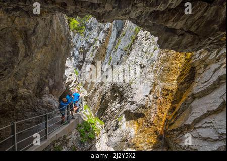 Gola di Rosenlaui, patrimonio mondiale dell'UNESCO, Oberland Bernese, Canton Berna, Svizzera Foto Stock