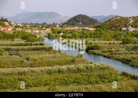 Delta di Neretva; valle di Neretva vicino a Rogotin Foto Stock