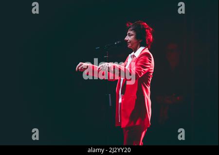 Roma, Italia. 03rd Apr 2022. La cantante italiana Gianna Nannini vive all'Auditorium Parco della Musica (Photo by Fabrizio di Bitonto/Pacific Press/Sipa USA) Credit: Sipa USA/Alamy Live News Foto Stock