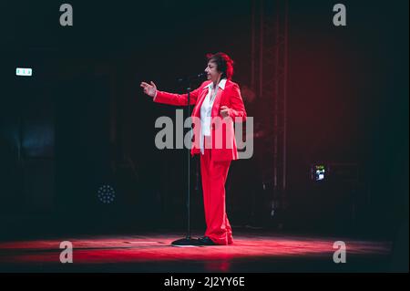 Roma, Italia. 03rd Apr 2022. La cantante italiana Gianna Nannini vive all'Auditorium Parco della Musica (Photo by Fabrizio di Bitonto/Pacific Press/Sipa USA) Credit: Sipa USA/Alamy Live News Foto Stock