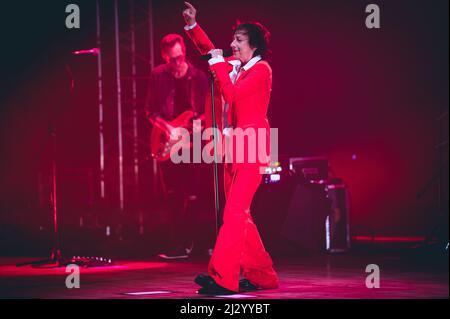 Roma, Italia. 03rd Apr 2022. La cantante italiana Gianna Nannini vive all'Auditorium Parco della Musica (Photo by Fabrizio di Bitonto/Pacific Press/Sipa USA) Credit: Sipa USA/Alamy Live News Foto Stock