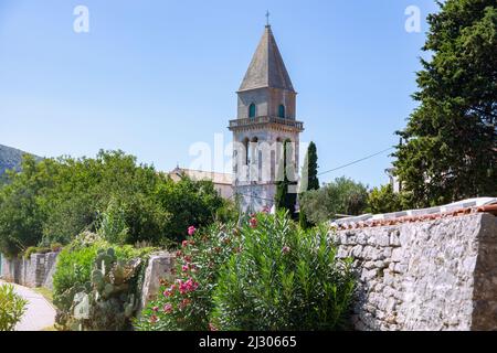 Osor; isola di Cres; Chiesa dell'Assunzione Foto Stock