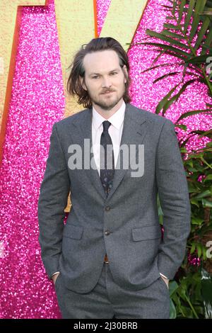 Adam Nee partecipa allo Screening speciale britannico di "The Lost City" al Cineworld Leicester Square di Londra Foto Stock