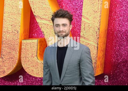 Daniel Radcliffe partecipa allo Screening Speciale UK di 'The Lost City' al Cineworld Leicester Square di Londra Foto Stock