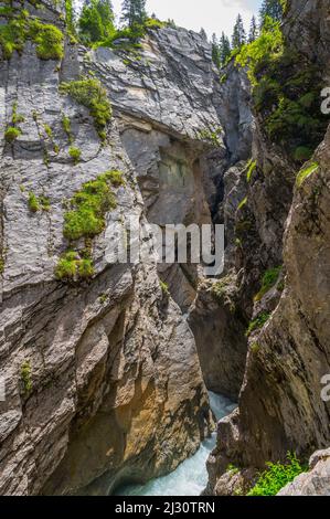 Gola di Rosenlaui, patrimonio mondiale dell'UNESCO, Oberland Bernese, Canton Berna, Svizzera Foto Stock