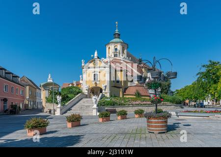 La Bergkirche o la Chiesa di Haydn a Eisenstadt, Burgenland, Austria Foto Stock