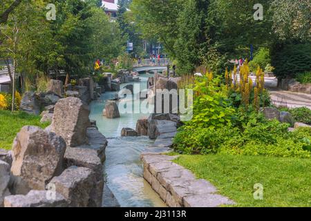 Whistler Village, Village Park East Foto Stock