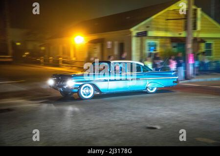 OLD ORCHARD BEACH, Stati Uniti d'America - 15 SETTEMBRE 2017: Auto d'epoca al 24th Annual Old Orchard Beach Maine Car Show Drive lungo la notte 11 miglia Foto Stock