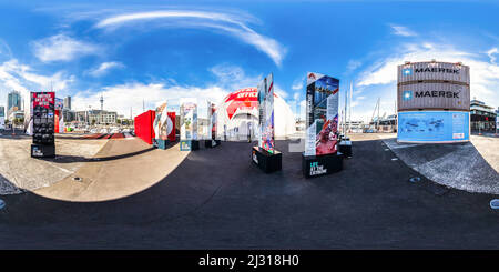 Visualizzazione panoramica a 360 gradi di Race Village - Volvo Ocean Race 2015 Auckland stopover - Nuova Zelanda